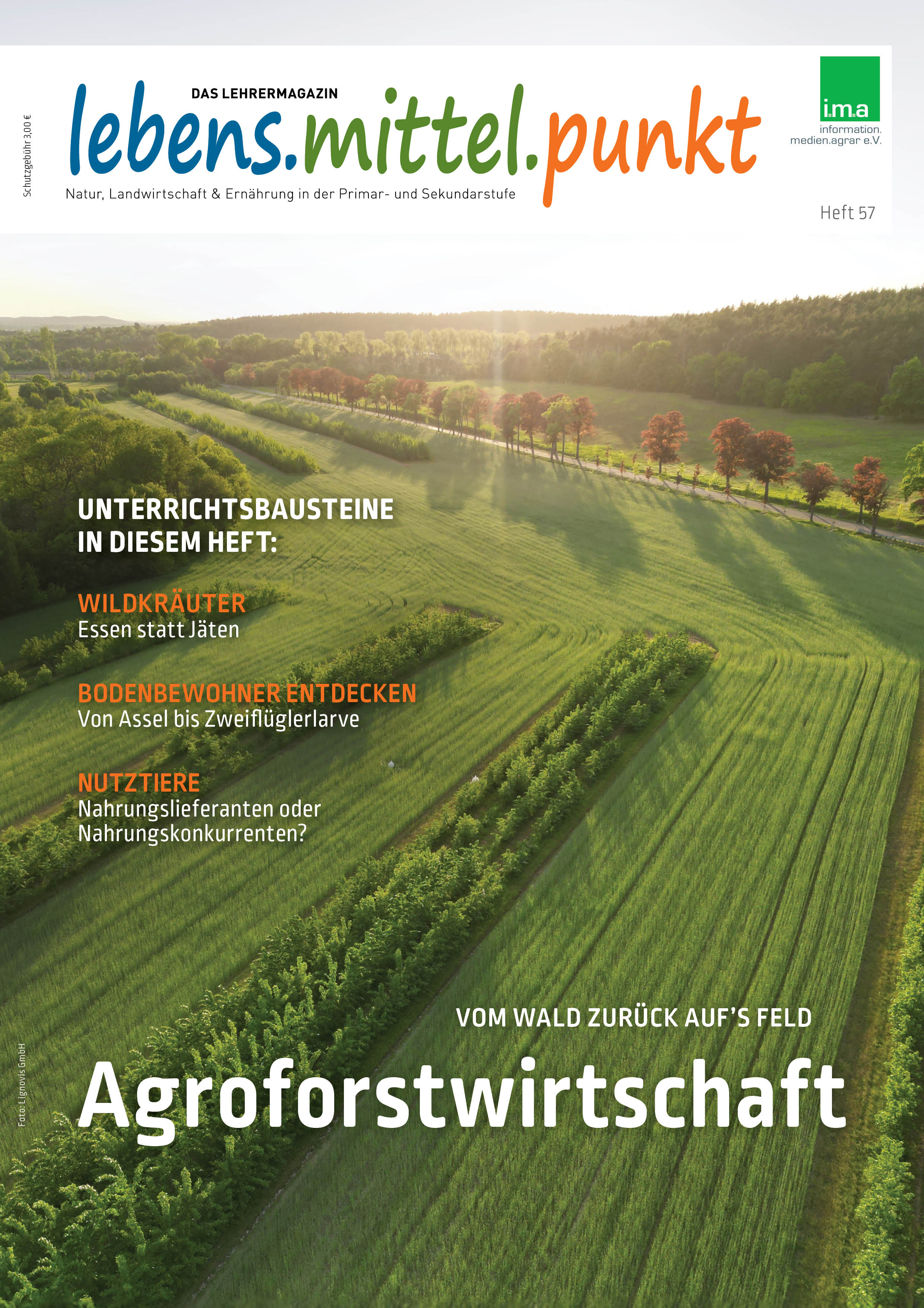 Wissenswerte(s) zur Landwirtschaft: Titelseite vom i.m.a-„lebens.mittel.punkt“.
