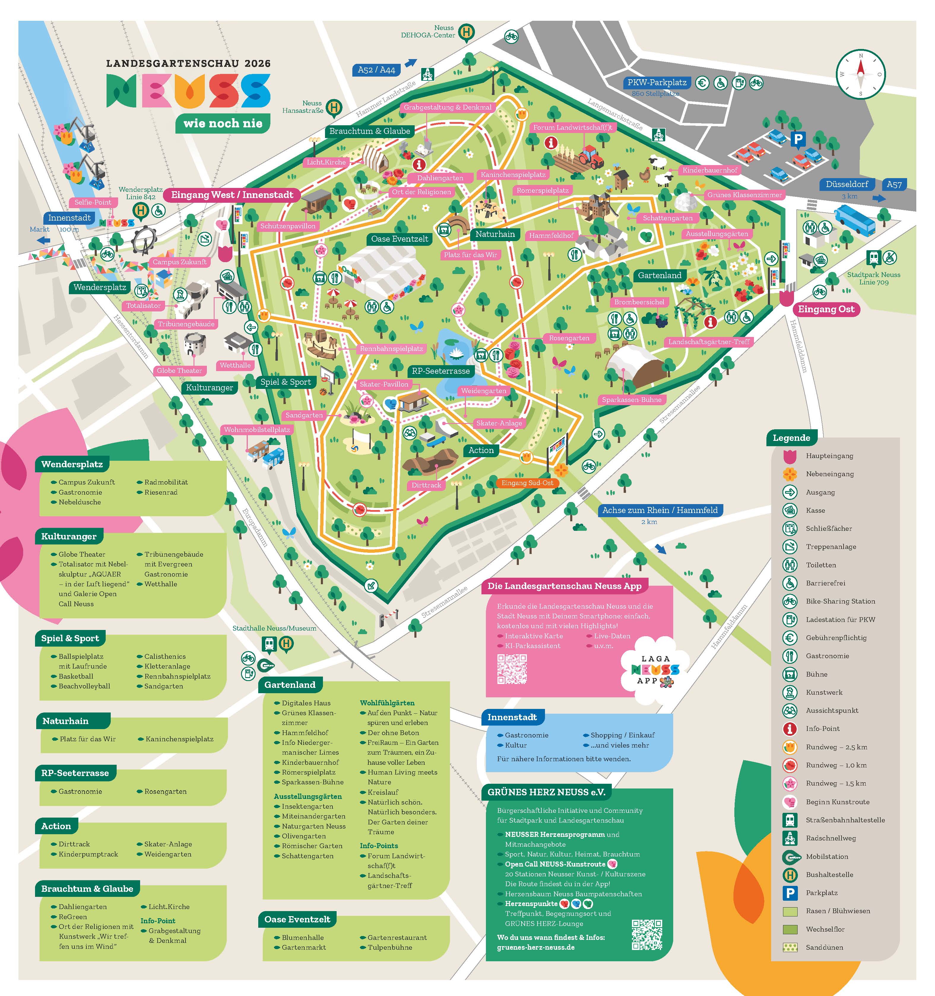 Lageplan Landesgartenschau Neuss