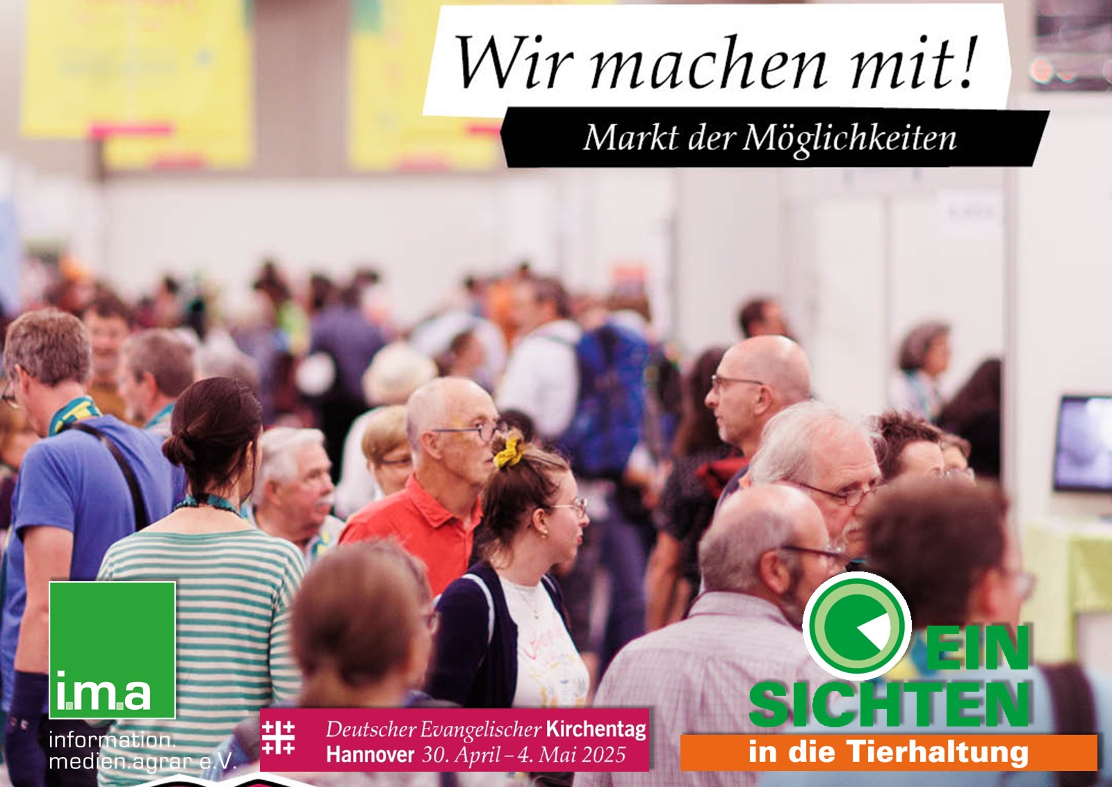 Dialog-Plattform: Der Kirchentag bietet Raum für alle Themen (Foto: Kirchentag/F.Weiss/Layout i.m.a e.V.).