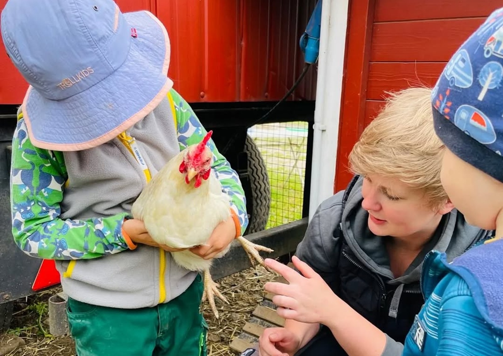 Anfassen und mitmachen erwünscht: Charlotte Schlichting hat immer wieder neue Ideen, um Kindern die Landwirtschaft näher zu bringen (Foto: privat).