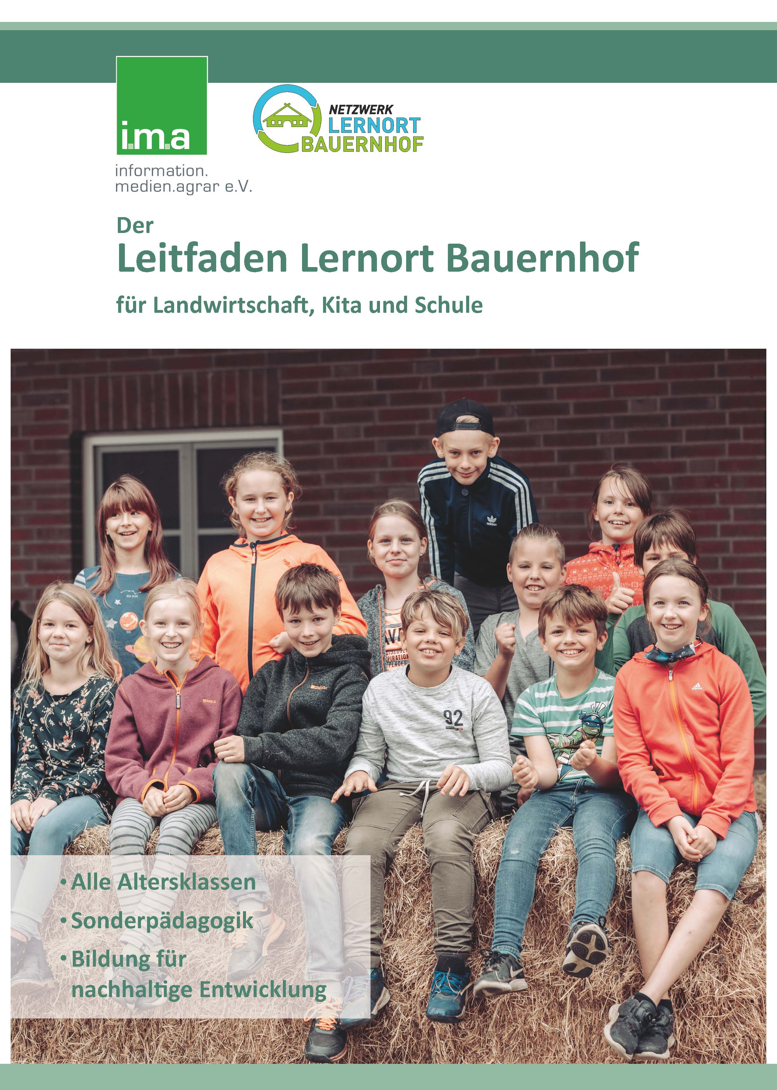 Lernen auf einem echten Bauernhof: Titelseite des Leitfadens vom neuen Netzwerk des landwirtschaftlichen Berufsstands.