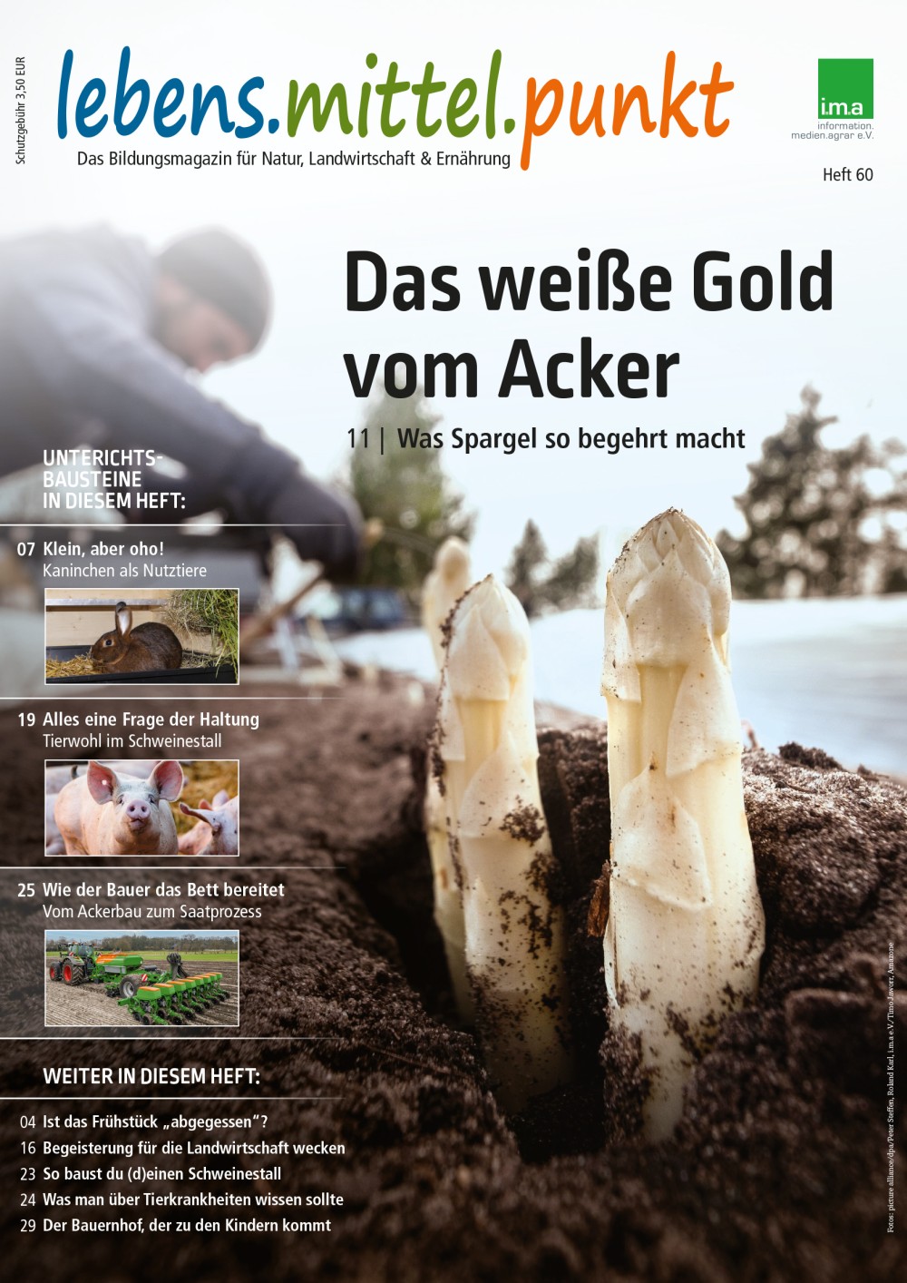 Wissenswertes zu Tierkrankheiten: In Heft 60 vom „lebens.mittel.punkt“ gibt es einen Überblick.