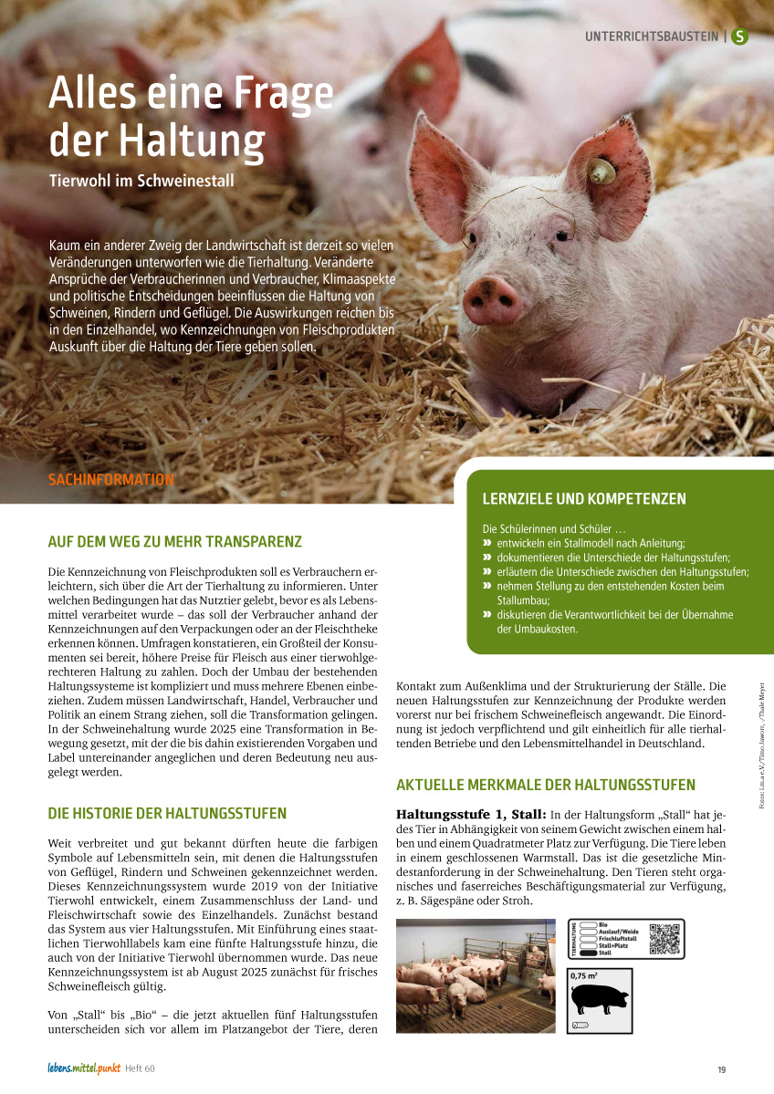 Titelbild des Unterrichtsbausteins Alles eine Frage der Haltung